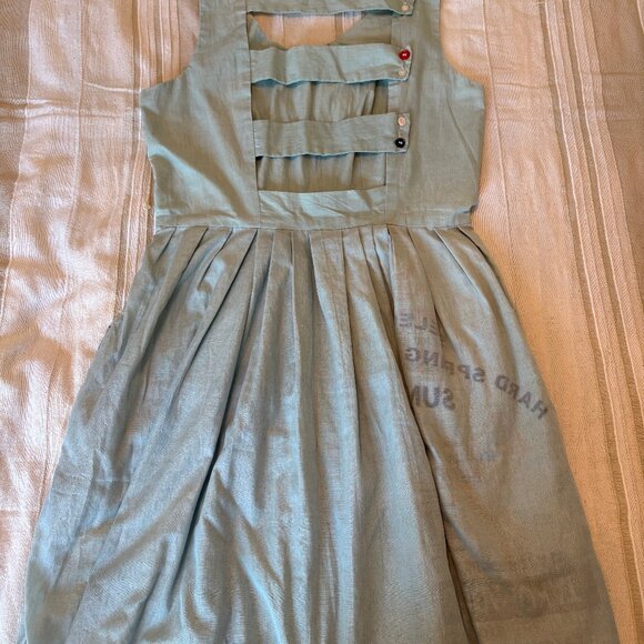 Liz Alig Flour Sack Dress – Medium (Ethically Made, Sustainable Fashion) - Picture 3 of 9